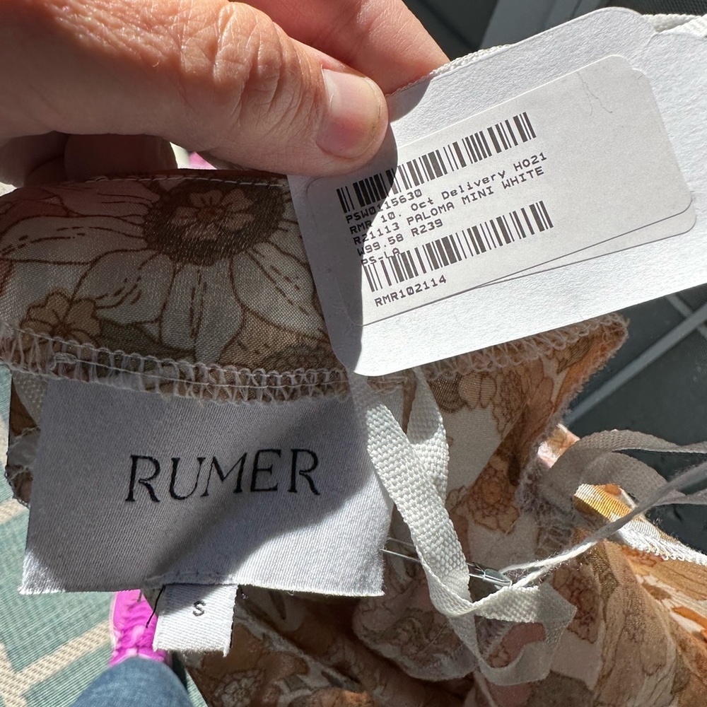 Rumer Paloma Mini Floral Dress size Small - Picture 7 of 7
